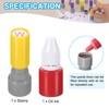 PATIKIL 10mm Letter Stamp, W Alphabet Stamp Mini Automatic Ink