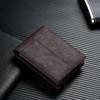 furid Top Grain Leather Wallet Men: RFID Minimalist Bifold Credit
