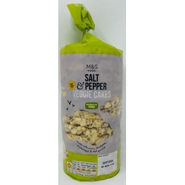 Premier Life M&S Salt & Pepper Veggie Cakes 147g x2 | Salt and Pepper. Gluten Free. Veggie Cakes Made with Corn, Chickpeas, buckwheat and red Quinoa