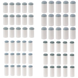 60pcs Slip-On Pool Cue Tips Replacement Kit, 4 Sizes Billiard Stick Ferrules Durable Snooker & Pool Cue Tip Repair Accessories for Table Maintenance (9/10/12/13mm, 15pcs Each)