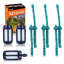 Mtanlo for Stihl FS55 FS38 FS45 FS46 FS55R FS90 FS90R KM55R KM110R HT101 HL45 MM55 FS100 FS110 FS130 Trimmer Oil Pipe & Fuel Filter Set - Includes 3 Oil Pipes & 3 Small Head Filters 4140 358 7702