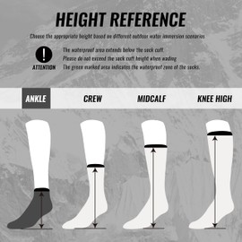 LEAKDRY Waterproof Socks – 3-Layer Breathable Design with COOLMAX FX, Durable Nylon Outer, Moisture-Wicking Comfort for Hiking, Running & Cycling – All-Day Dry Fit for Men & Women