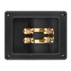 4 Copper Binding Post Terminal Cable Connector Speaker Terminal Box