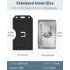 Pawfly Pawfly 5 Pack 3-Card Badge Holder Vertical Double-Sided Plastic