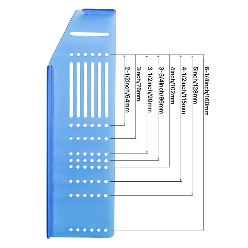 homdiy 1 Pack Cabinet Handle Template Drill Mounting Template Drawer