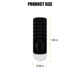 FALVFUN Car Mini Hooks, 6PCS Silicone Multifunctional Vehicle Dashboard Hanging Storage Hook, Self Adhesive Automotive Back Seat Organizer Accessories for Keys, Universal for SUV RV Truck (Black)