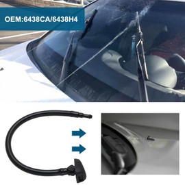 eMagTech 2pcs Car Windscreen Washer Jet Nozzle Hose Connector Windshield Washer Replacement Part 6438CA 6438H4 Compatible with Citroen C4 DS3 2004 to 2016