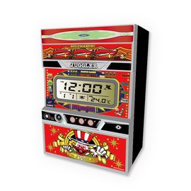 Juggler Slot Clock Table Clock Calendar Alarm Time Signal Red