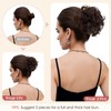 Hairro Brown Hair Bun Extensions 100% Real Remy Human Hair