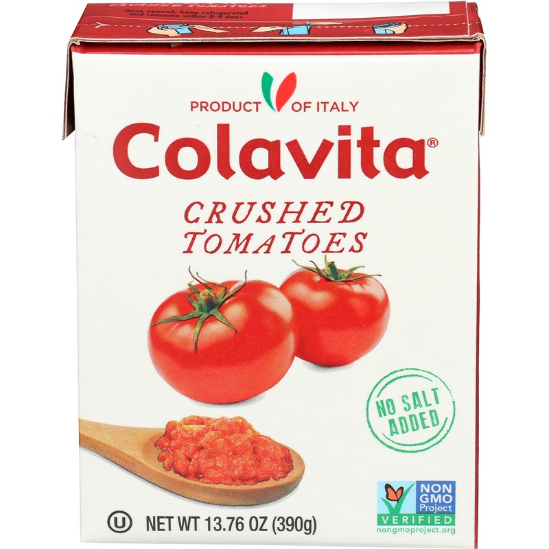 Colavita Italian Crushed Tomatoes, Recart Box, 13.76 Ounce