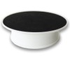 8" White Base Black Velvet Top Motorized 360 Degree Rotating