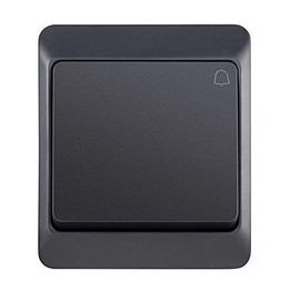 ELEKTRO-PLAST HERMES Surface-mounted bell push IP44 Water-resistant Anthracite Grey