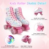 XUDREZ Roller Skates for Girls, Cute Light-up Kids Skates with