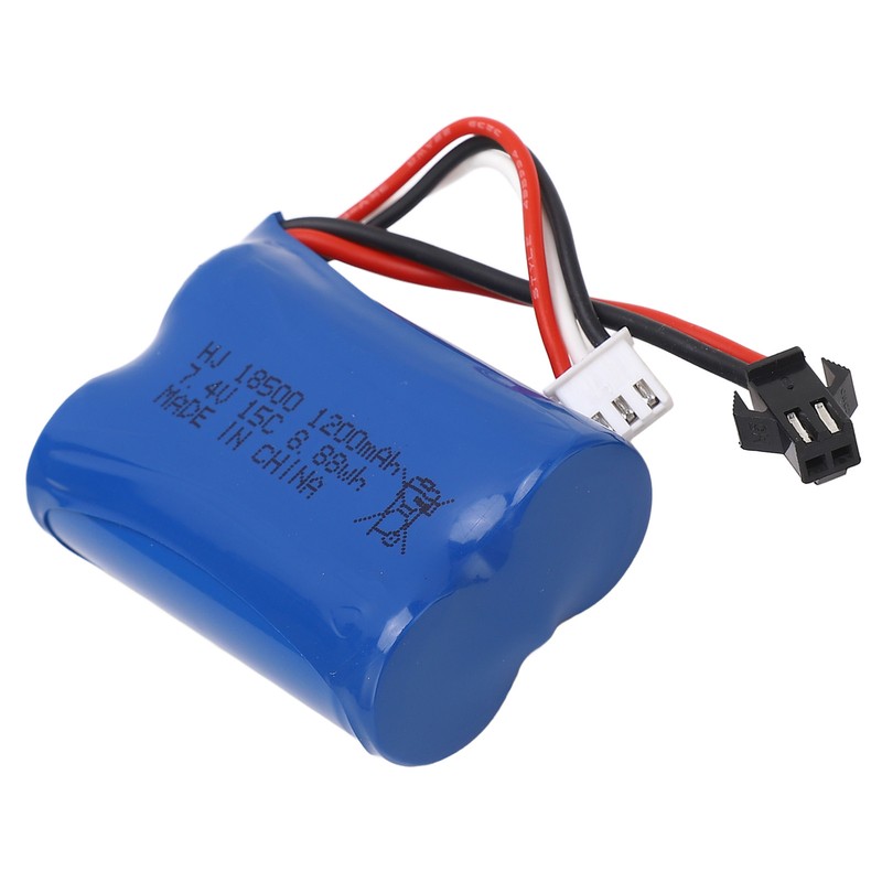 7.4V 1200mAh RC LiPo Battery 8.88Wh Remote Control Car Lithium