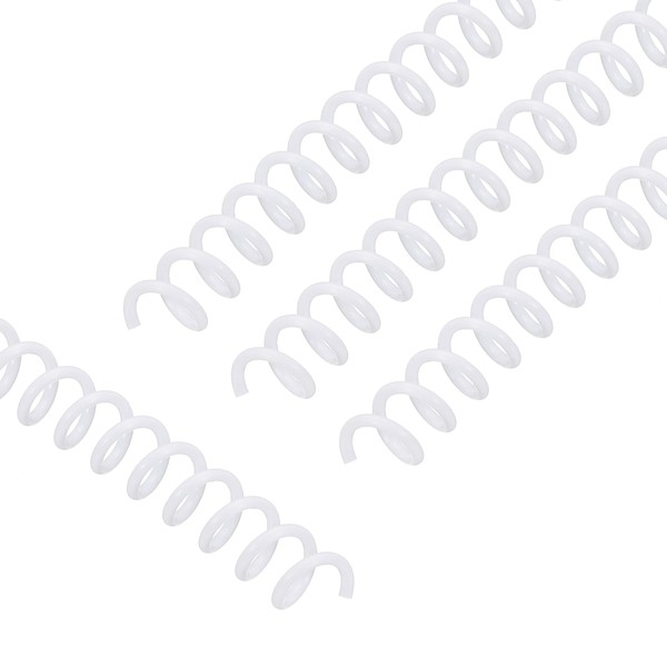 PATIKIL 50 Pack Plastic Spiral Binding Coils, 6mm(1/4") Binding Coils