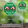 Faittoo No Peeing No Pooping Dog Sign with 36" Stake