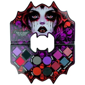 Paleta de Sombras de ojos veganas 12 colores ultra pigmentadas Murcilago Vampiria Malagna Cosmetics (Bathory)                                         