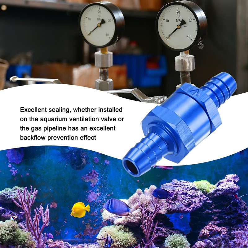 M METERXITY 2-Pack Fuel Oil Check Valve, 3/8" Aluminum Alloy