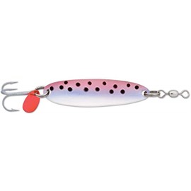 Luhr Jensen 3/16 Krocodile (Treble Hook) Rainbow Trout, Black Silver reflex
