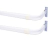 Blu-Pier Tech Heavy Duty Single Rod Standard White 28"-48" Adjustable