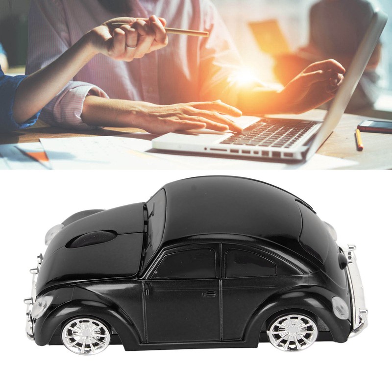 Wireless Mouse Red Sports Car Style 2.4GHz USB Receiver 1600DPI