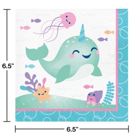Narwhal Party Napkins, 16 ct