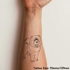 'Chow Chow Dog' Temporary Tattoo - Water Resistant, Skin-Safe, Non-Toxic