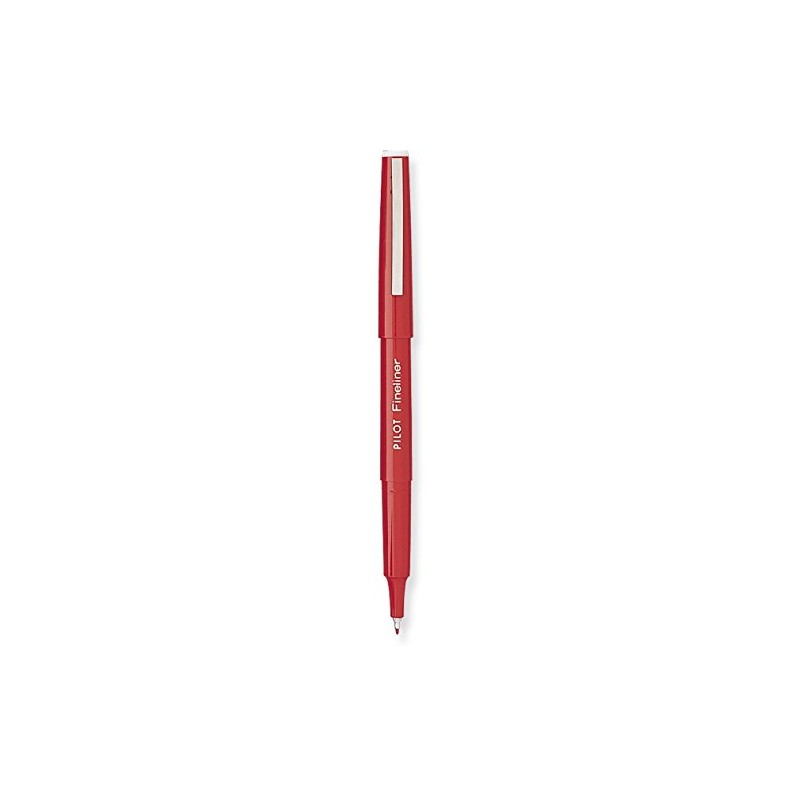 PILOT Fineliner Marker Pens, Fine Point, Red Ink, 12-Pack (11015)