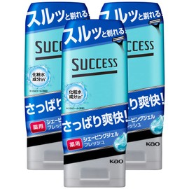 【まとめ買い】 サクセス 薬用シェービングジェル フレッシュタイプ 180g×3個セット