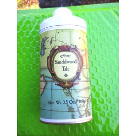 Caswell-Massey CASWELL MASSEY SANDALWOOD TALC TALCUM POWDER 3.5oz SHAKER TIN VINTAGE BRAND NEW