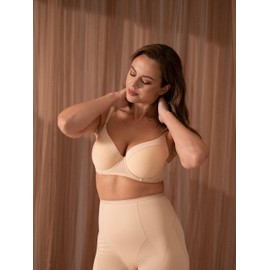 Dorina Curves Carmen/Eco Underwired Bra Lightly Padded up to Cup G Light Padded Bra D001926MI066, Beige, 80E, beige