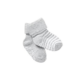 Bonds Baby Classic Cuff Socks - 2 Pack, New Grey Marle (2 Pack), 1-2 (6-12 Months)