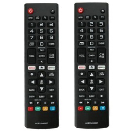 【Pack of 2】 Replace Universal Remote Control AKB75095307 Work for All LG Smart LCD LED HDTV UHD OLED 3D 4K TVs