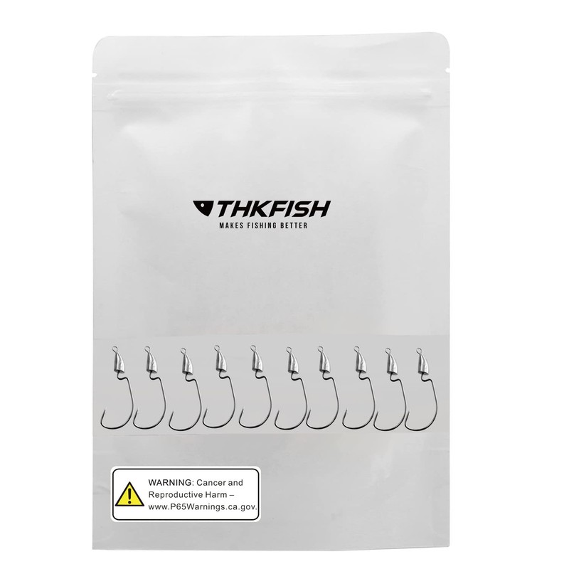 thkfish - Ganchos con cabeza de bala para pesca de
