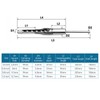 4pcs Square Hole Drill Bit Woodworking Hole Saw Mortising Chisel