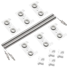 Upgraded Dryer Heating Element Coils Kit WE11X10007 WE11M23 with 6 Ceramics Insulators & 2 Coils - Compatiable with GE Hotpoint Dryer Replaces Part AP2620171 824395 AH265605 EA265605 PS265605