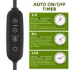 Litever Grow Light Strip Kit 36W with Timer, 4 pcs
