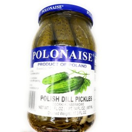 Polonaise Polish Dill Pickles Pack of 4 Jars (17.3 fl oz)