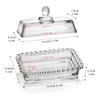 QFkris Glass Butter Dish with Lid for Countertop Bundle