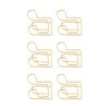 100pcs Shaped Paper Clips Prevent Slip Cute Decorative Metal Small