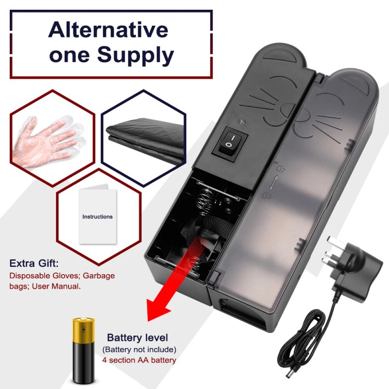 Oozmas Electronic Mouse Trap Mice Killer Pest Victor Control Electric