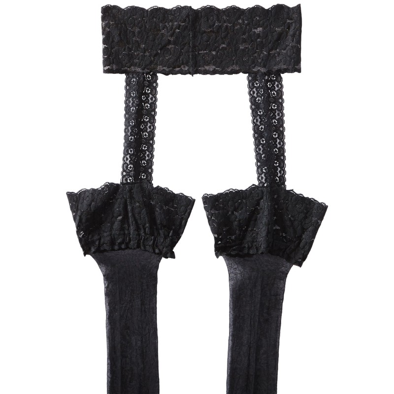 Berkshire Women's Lace Garter with Stockings 4909, Black, AB