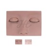 Semi-permanent makeup treatment with removable rubber plate for eyebrow extension practice / 눈썹 연장 연습용 탈부착 고무판 반영구 메이크업 시술