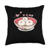 Sakura Mochi In A Traditional Dish Throw Pillow