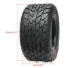 Unbranded 2pcs 7'' 16x8-7 16x8.00-7 Road Tires Tubeless for 4