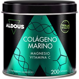 Aldous Bio Kollagen Kapseln - 1200mg reines Marine Collagen Typ 1 und 3 mit Magnesium und Vitamin C - 200 Kapseln fr +2 Monate Vorrat - Kollagen Hydrolysat Peptide - Haare, Haut und N?gel, Knochen und Gelenke