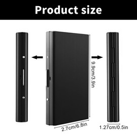 KEQAR RFID Blocking Kartenetui aus Metall, Kreditkartenetui für Damen und Herren, Kartenetui mit 10 Fächern, RFID & NFC Schutz, Kartenetui Metall, Visitenkarten Etui