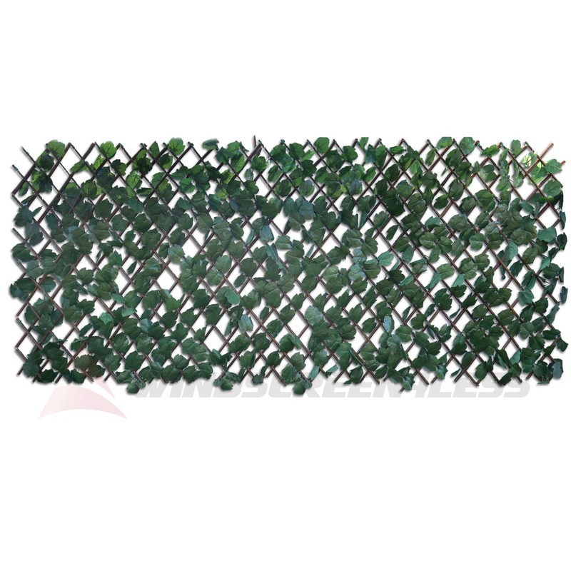 Windscreen4less Artificial Expandable Ivy Leaf Faux Leaves Privacy Fence Screen