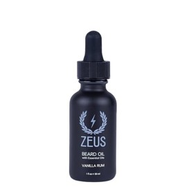 ZEUS Natural Beard Oil for Men with Essential Oils (Vanilla Rum)