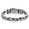 COOLSTEELANDBEYOND Mens Stainless Steel Franco Link Curb Chain Bracelet, Vintage